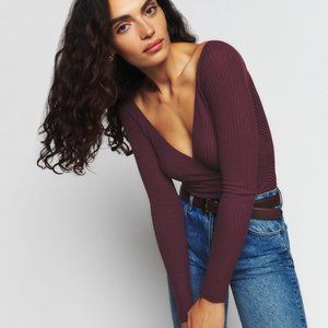 Reformation Minnie Knit Top Size: Medium Brand New